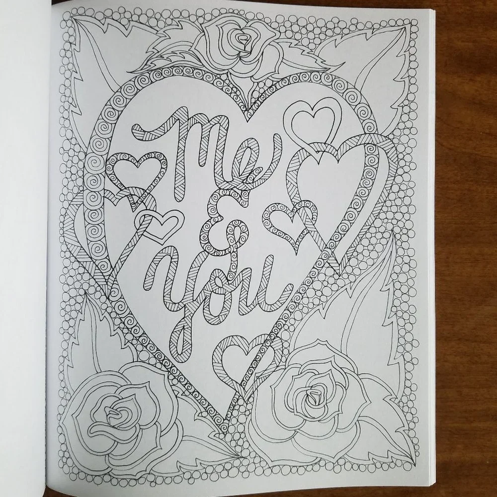 Loving Expressions Adult Coloring Book - Picture 3 of 8